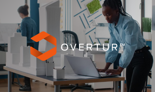 Architect using Allegion Overtur software platform to create door access system